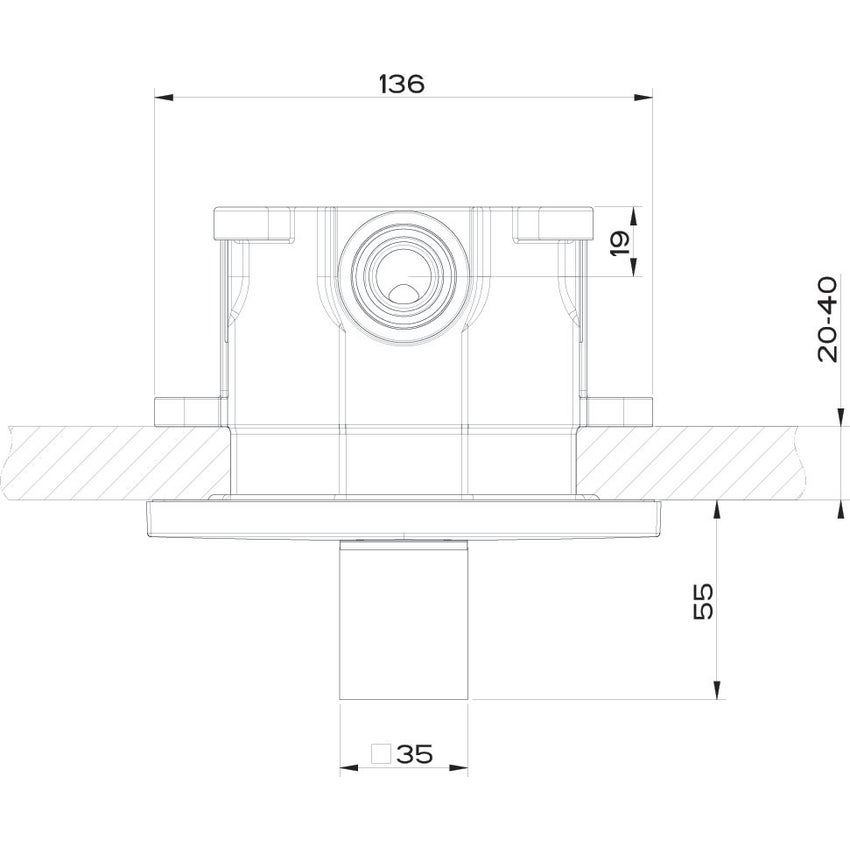 Gessi 20184 031 RETTANGOLO SHOWER Miscelatore Termostatico Doccia A