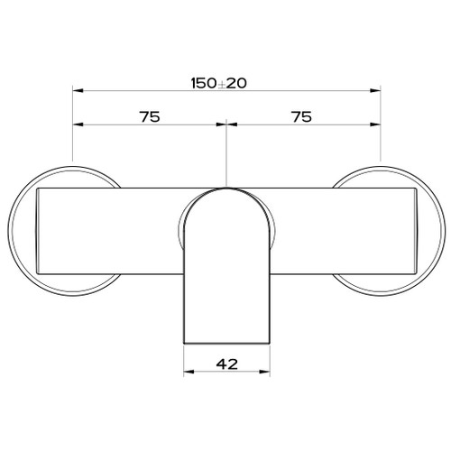 Gessi 38631 031 VIA MANZONI Miscelatore Esterno Doccia Finitura Cromo