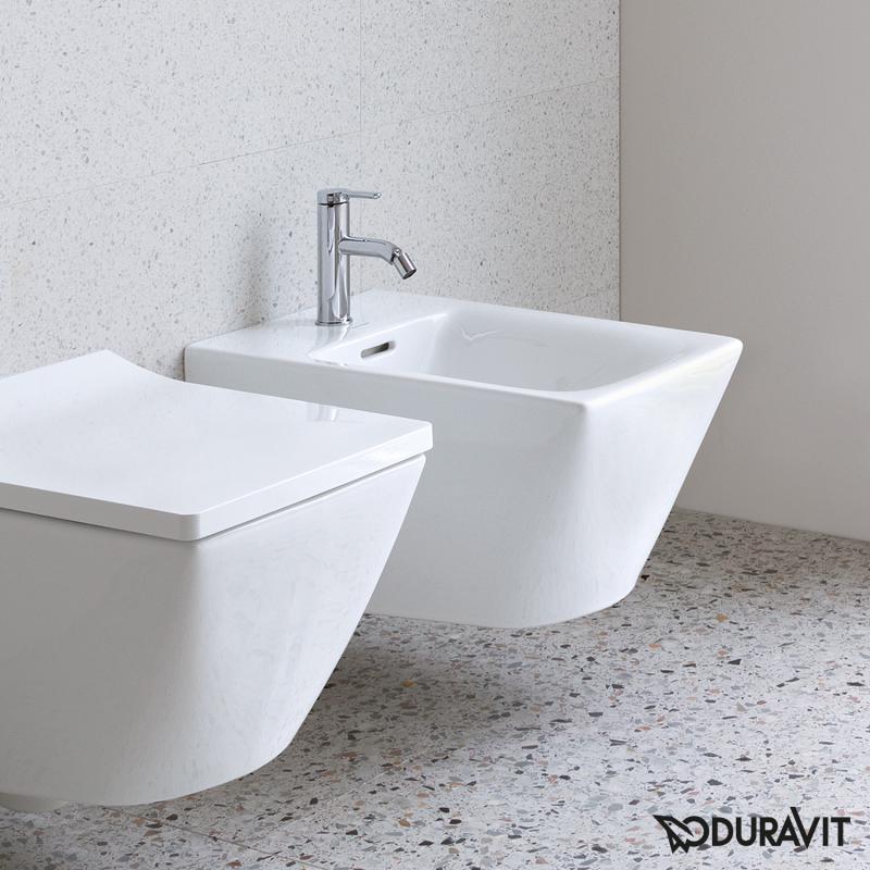 Duravit 2257150000 D-CODE bidet sospeso con troppopieno e bordo per Duravit 2257150000 D-CODE bidet sospeso con troppopieno e bordo per