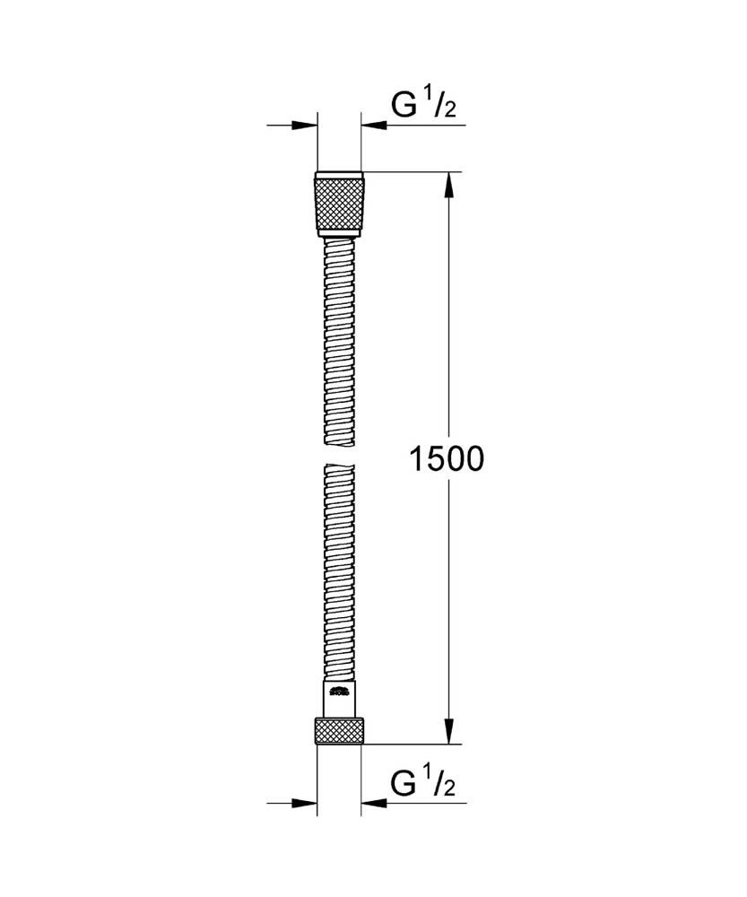 Grohe  Relexaflex Metal Longlife Flessibile metallico lunghezza .