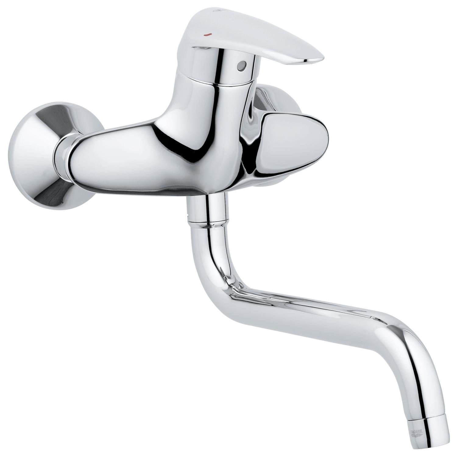 Grohe 32257001 Eurodisc Miscelatore Monocomando Lavello con Doccetta  Estraibile finitura cromo