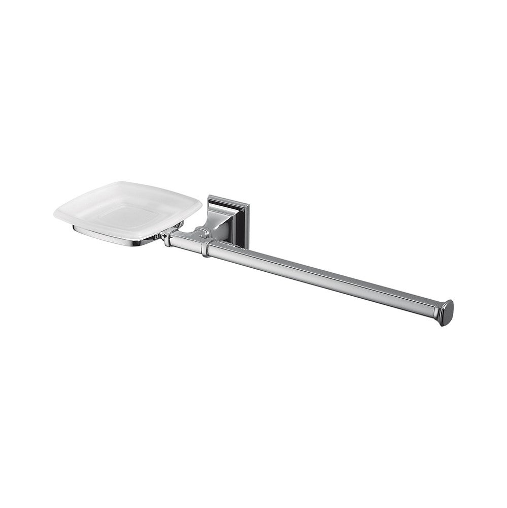 Colombo Design Destra PORTOFINO porta sapone e porta salvietta destro per  bidet, finitura cromo - B3274DCR-VAN