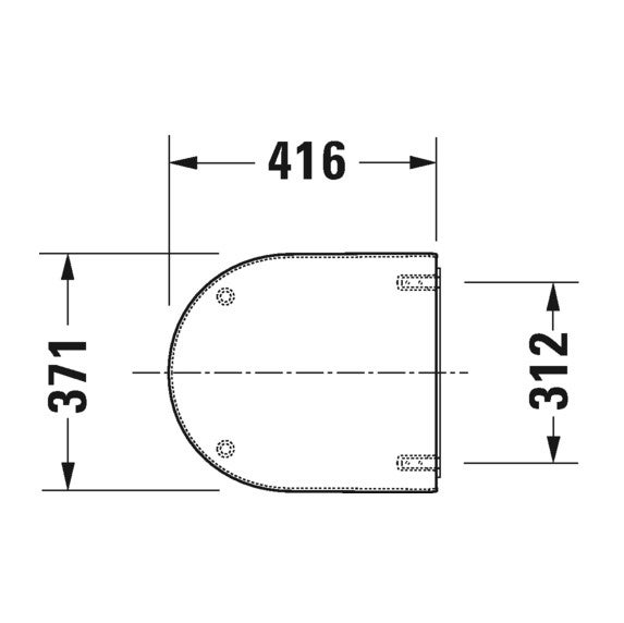 SEDILE COPRIWATER COMPATIBILE DURAVIT STARCK 1 BIANCODURAVIT COMPAT - 2