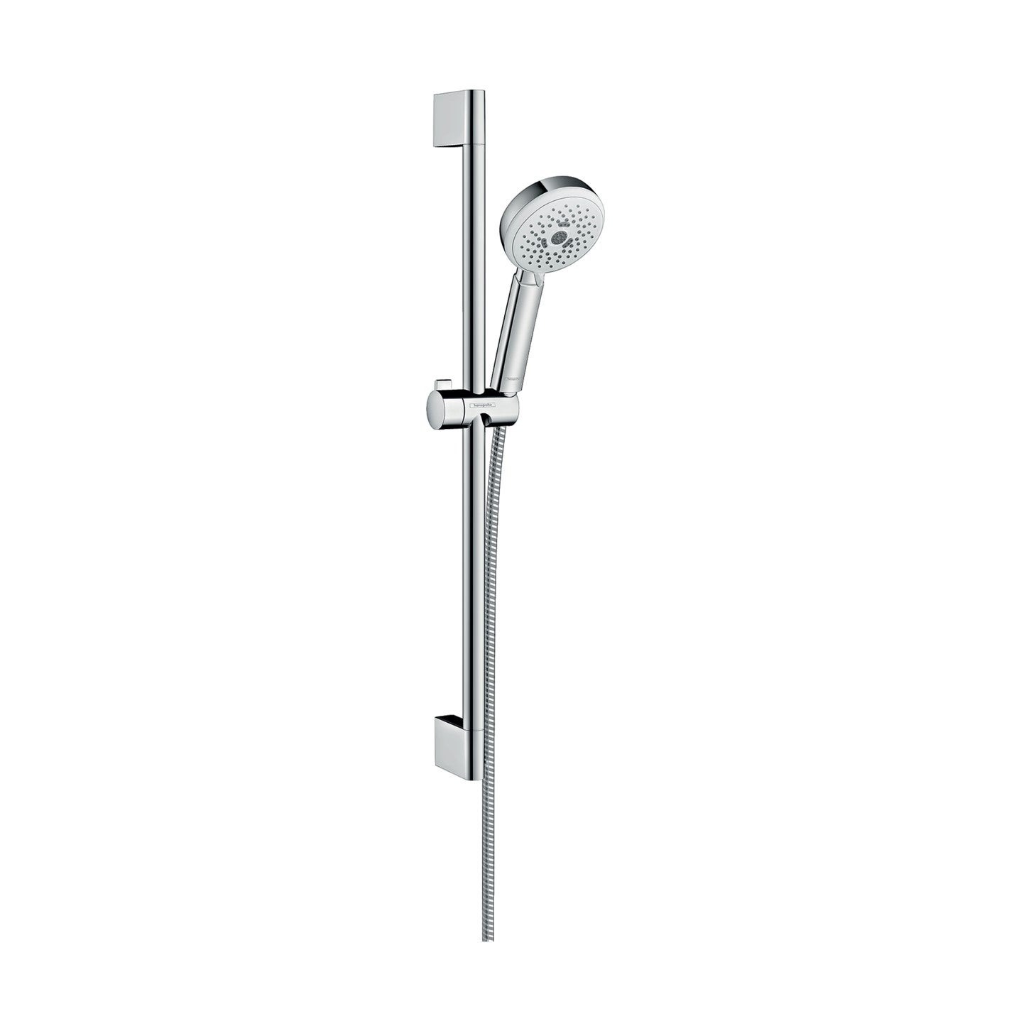 Hansgrohe 26650400 CROMETTA 100 set doccia Multi, con asta doccia 67 cm,  finitura cromo e bianco