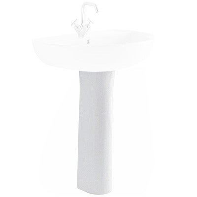 Lavabo con colonna 60 cm Geberit in ceramica lucida Colibrì Lavabo con colonna 60 cm Geberit in ceramica lucida Colibrì