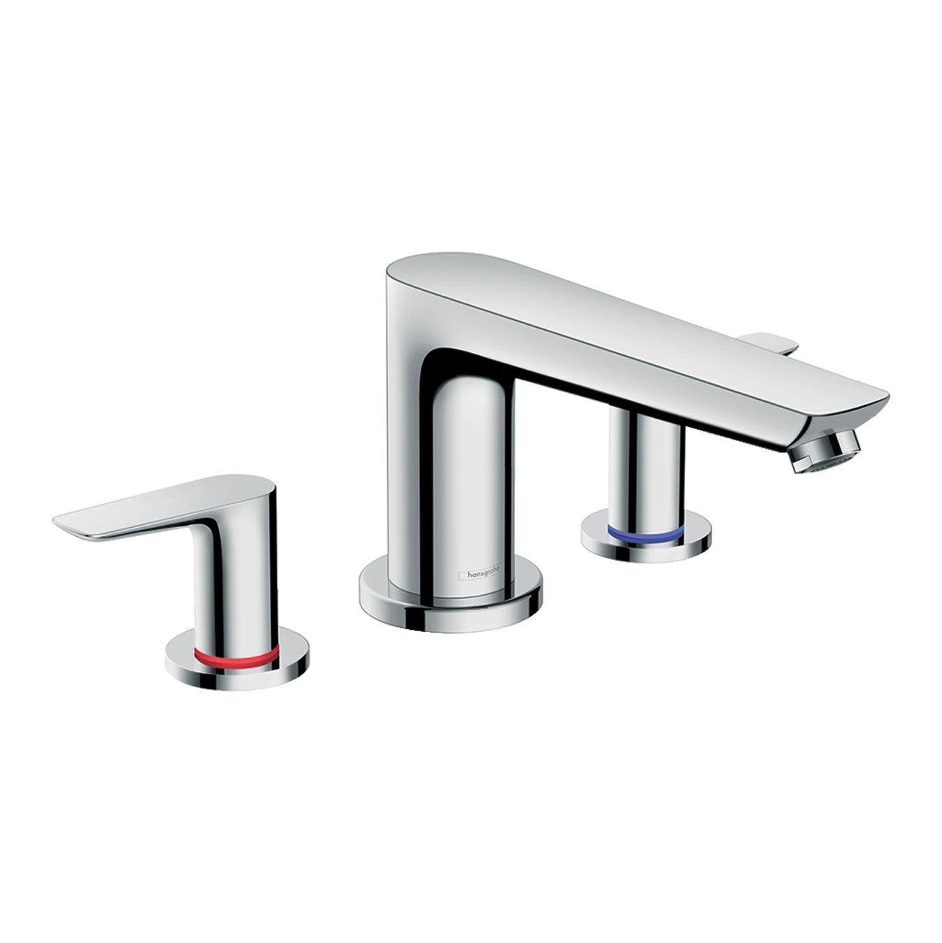Hansgrohe Vernis Shape Rubinetto Lavabo 3 Fori Con Saltarello - Miscelatore Alta Con AirPower E EcoSmart, Cromo