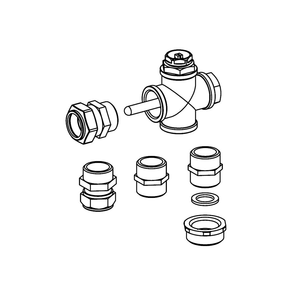 Kit Connettore Per Barile Di Pioggia 32mm - Collegamento Tubo Con Dado E Apriforo