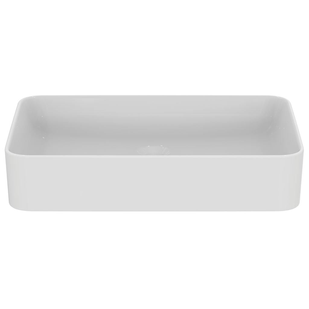 SOHO Lavabo Rettangolare Da Appoggio In Solid Surface, Finitura Opaca, Facile Da Pulire, Garanzia 2 Anni
