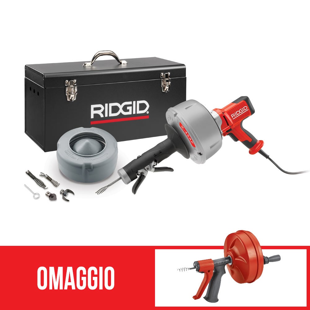 Ridgid K-45AF-5 Stasatrice 230 V per condutture di scarico da 3/4" a 2 ...