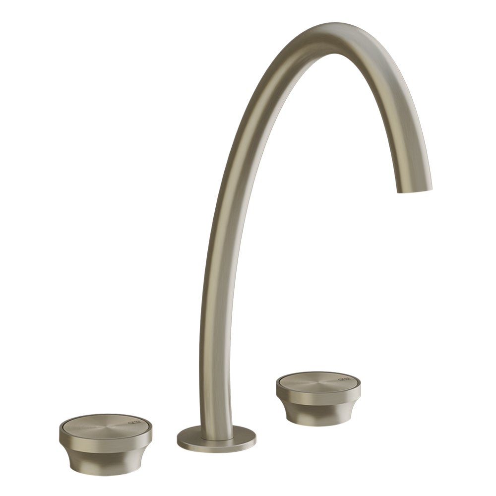 Gessi Origini Gruppo Lavabo Fori Bocca H Cm Senza Scarico Finitura Finox