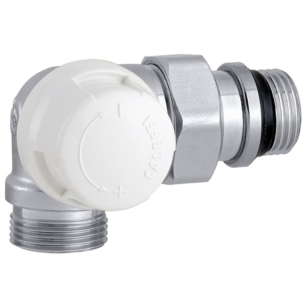 Caleffi 225412 Valvola termostatica doppia squadra, per tubo in ferro  versione lato destro 1/2