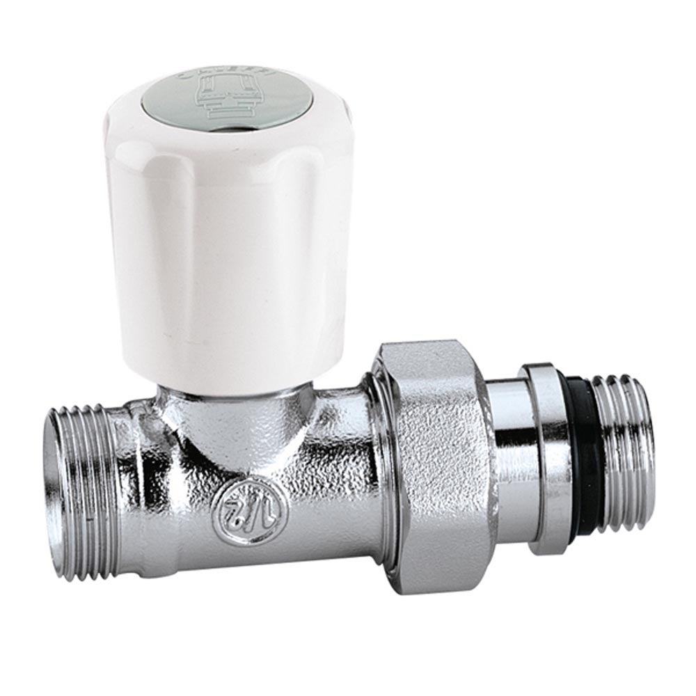 Caleffi 339402 Valvola termostatizzabile, attacchi diritti, per tubi in  rame e plastica semplice e multistrato 1/2 kv:1.79