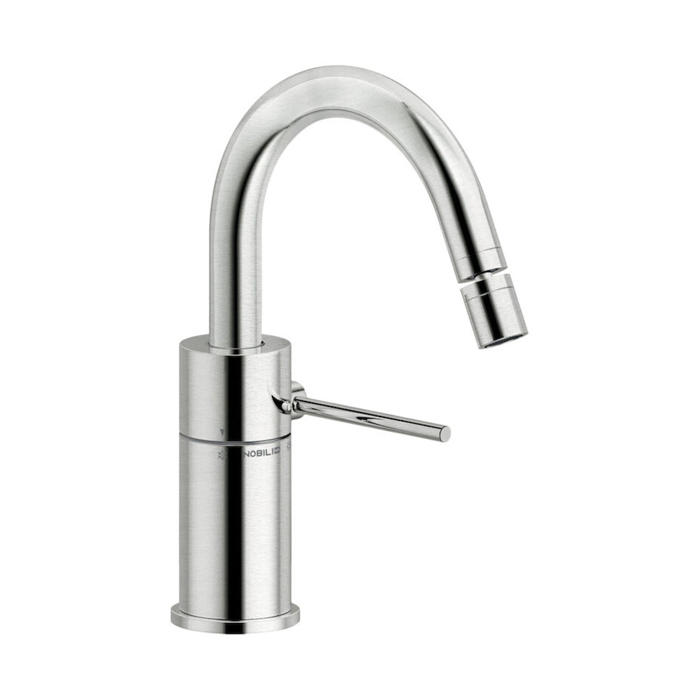 Nobili Ve Ix Velis Miscelatore Monocomando Per Bidet Senza Scarico Finitura Inox