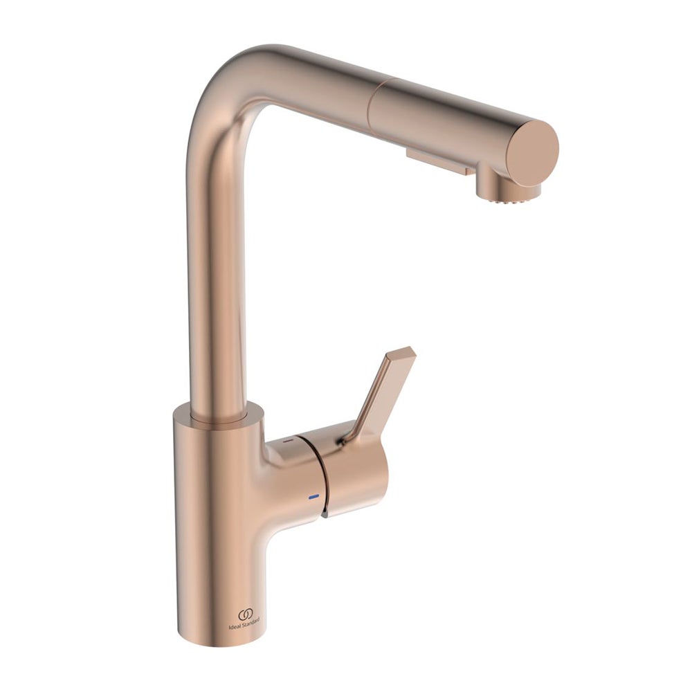 Rubinetto Bagno Con Doccetta Estraibile &ndash; 3 Getti, Monocomando, Colore Nero