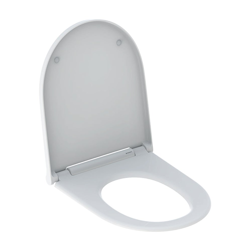 Copriwater Universale Ovale Bianco | Sedile WC Con Chiusura Ammortizzata In Polipropilene