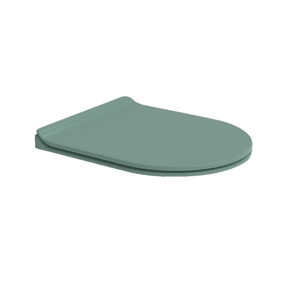Copriwater Per FLAMINIA IO TERRA COME ORIGINALE TERMOINDURENTE BIANCO Cerniera Inox Normale O Rallentata Soft Close