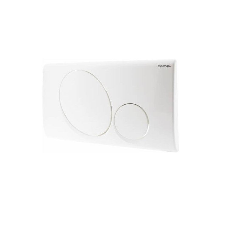 Placca Comando 2 Tasti BAMPI Vega - Bianco, Per Cassette WC Andromeda/Crux - Foto 9
