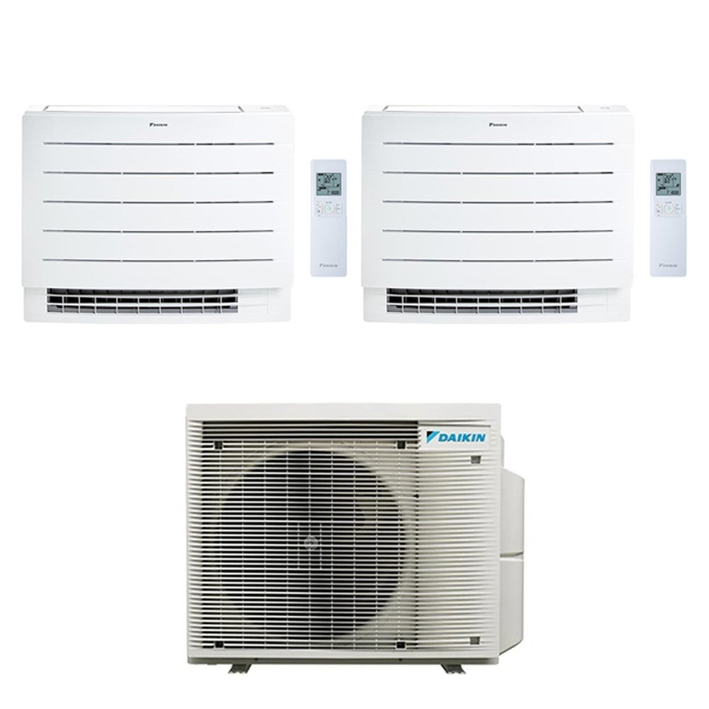 CONDIZIONATORE DAIKIN DUAL SPLIT A PAVIMENTO PERFERA FLOOR 12000+12000 CONDIZIONATORE DAIKIN DUAL SPLIT A PAVIMENTO PERFERA FLOOR 12000+12000