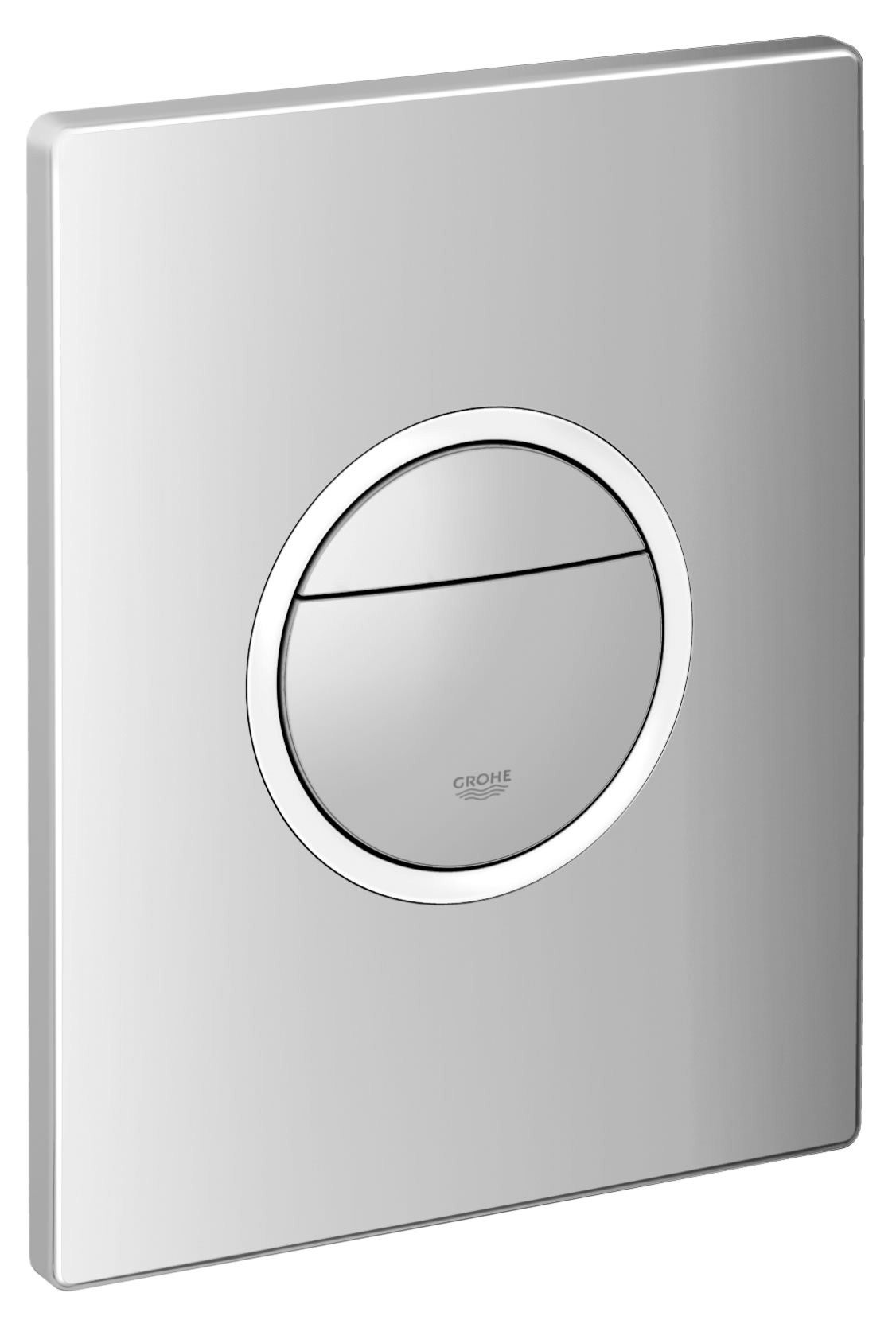 VIGOUR Piastra Di Azionamento Per WC A Scomparsa, Cromo Satinato - Pulsante Doppio Scarico, 145x205 Mm