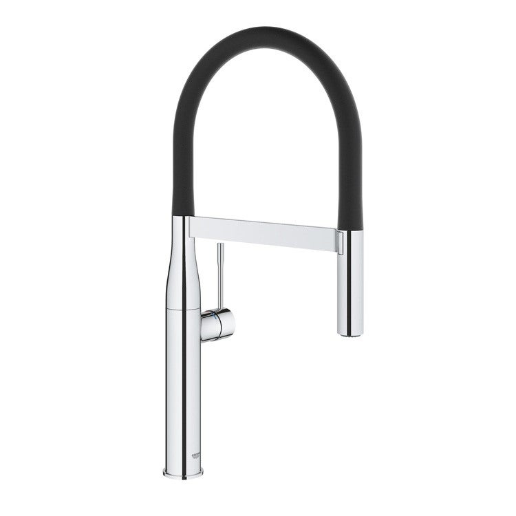 Grohe 30294000 Essence New Miscelatore monocomando per lavello, con doccetta  professionale, finitura cromo