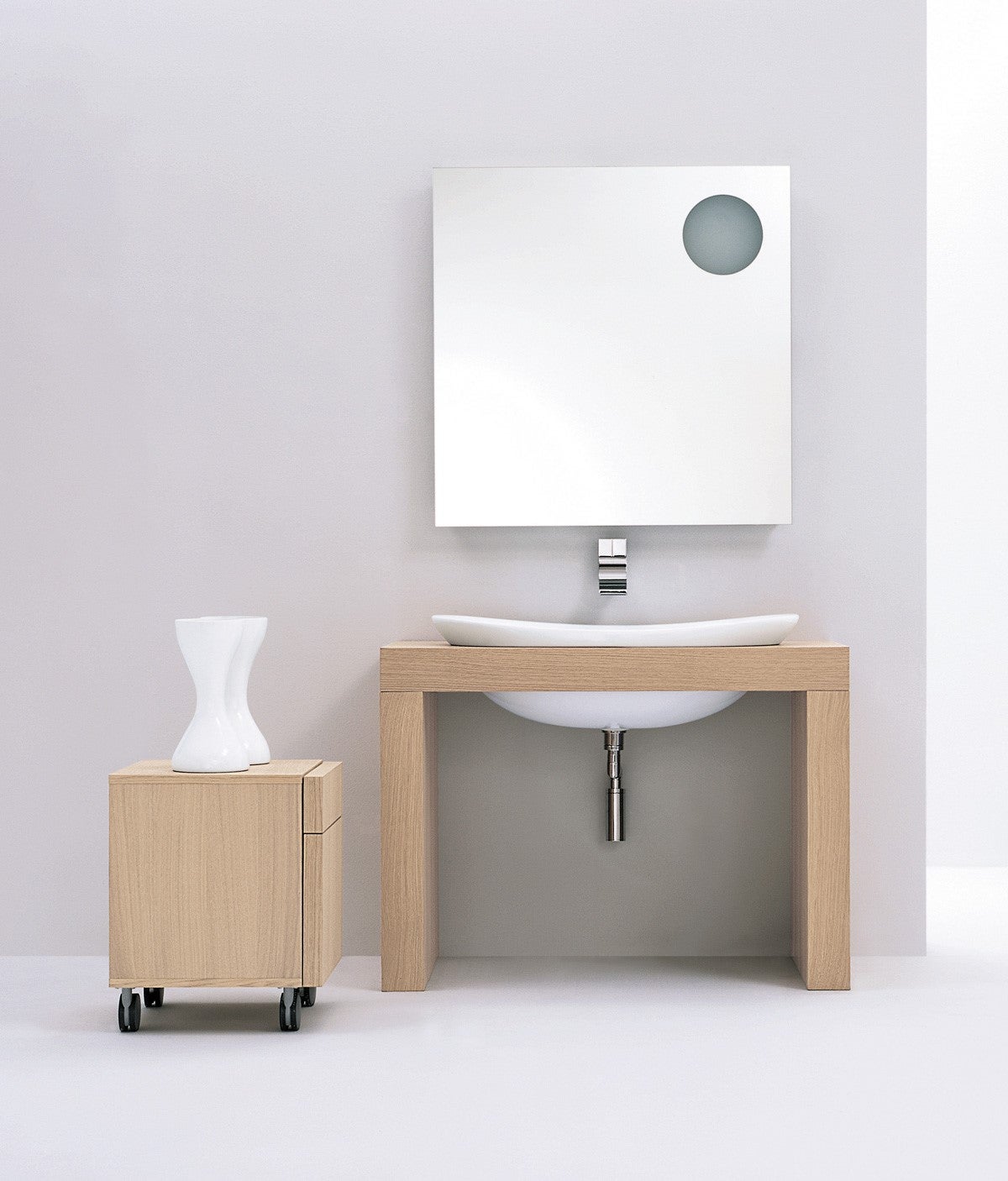 Flaminia IO90B1 IO Panca cm 120 x 55 foro centrale per lavabo incasso IO90