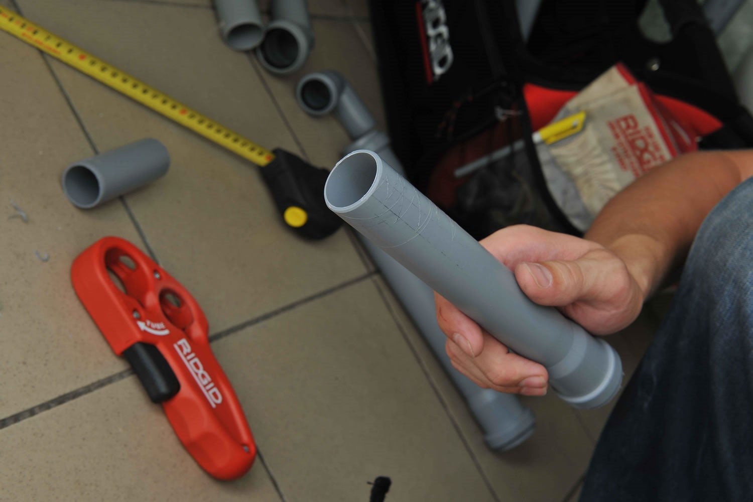 Tagliatubi RIDGID 37463 Per Tubi Scarico Plastica - Da 32mm A 40mm Con Sbavatura Automatica - Foto 9