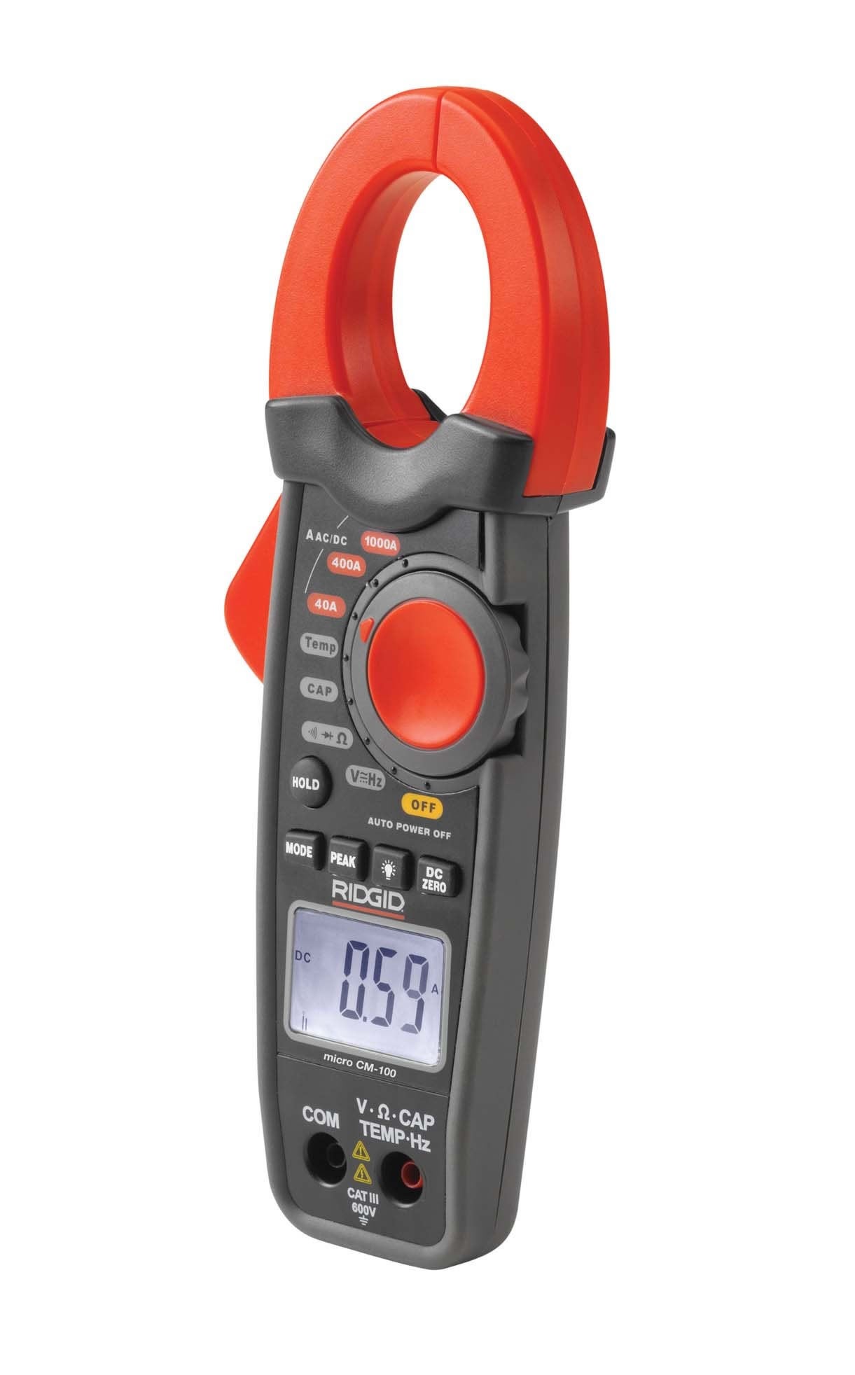 Ridgid 37428 Misuratore digitale a pinza micro CM-100, per cavi con ...