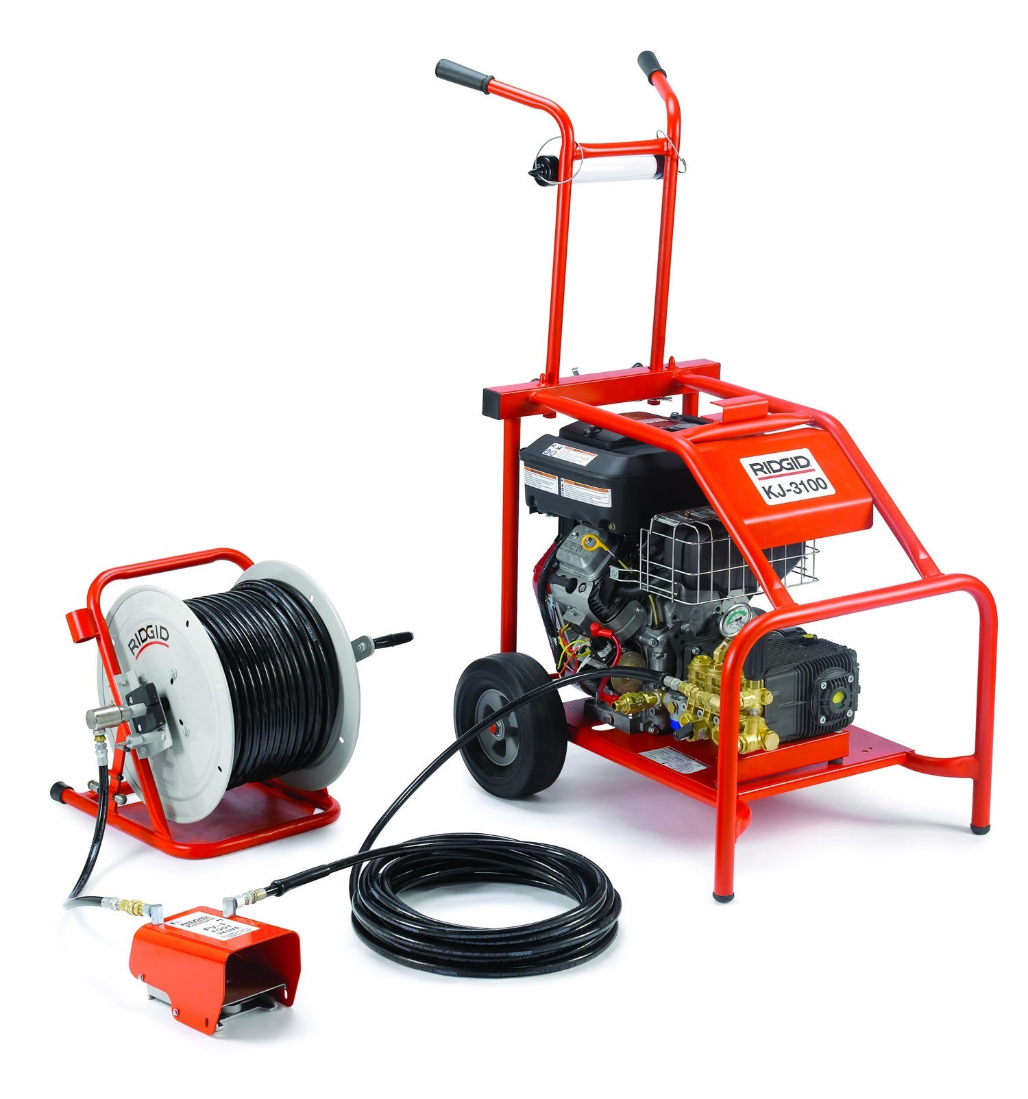 Ridgid 37413 Stasatrice idropneumatica KJ-3100 ad azione pulsante, completa  di utensili e accessori