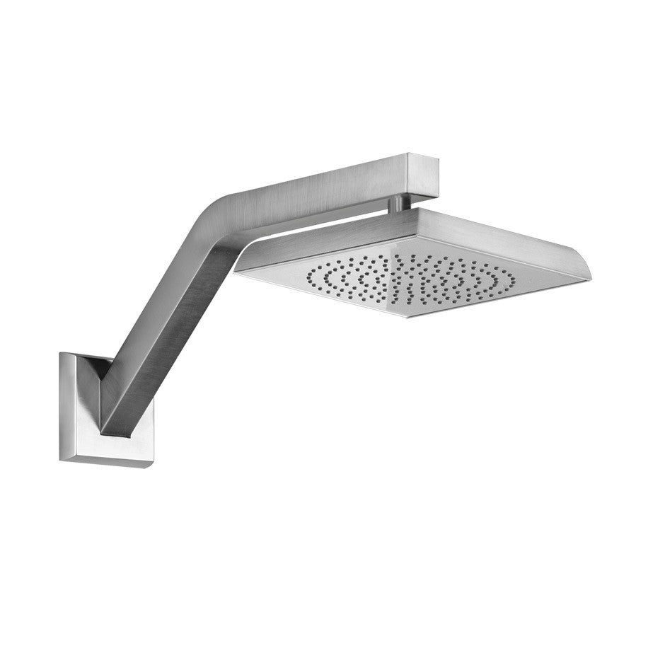 Gessi 31255#149 MIMI soffione doccia con braccio da soffitto altezza 270 mm  snodato con attacco da 1/2 e anticalcare finitura finox