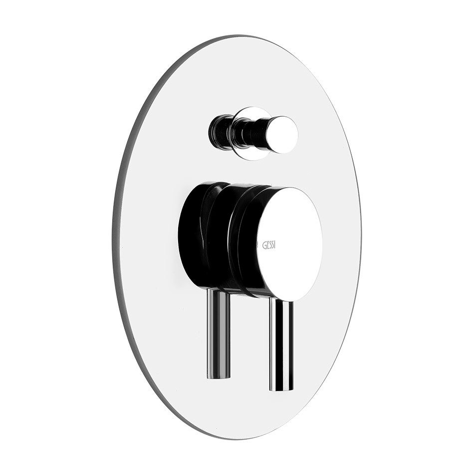 Gessi 44704031 OVALE miscelatore a parete, 2 uscite, con deviatore