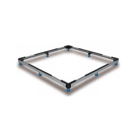 Braytron - 12x Ultra Rotonda Piatta Telaio Di Montaggio In Acciaio Inox Satinato