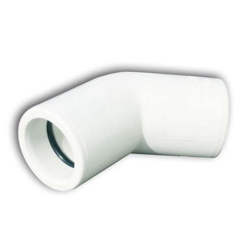 Immagine di Tecnosystemi curva ad angolo 45° - TCR-21, colore bianco 11126310