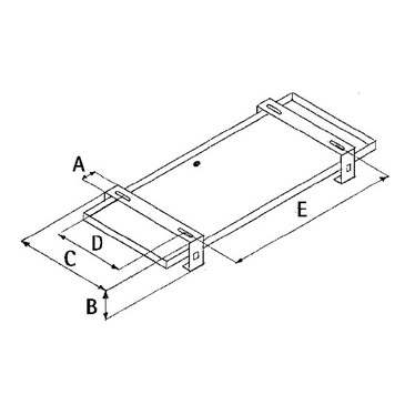 Tecnosystemi Supporto a pavimento con bacinella SBP piccola/grande