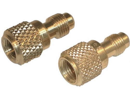 Immagine di Tecnosystemi raccordo rigido diritto con premispillo e valvolina M 1/4" - F 5/16" 11132116