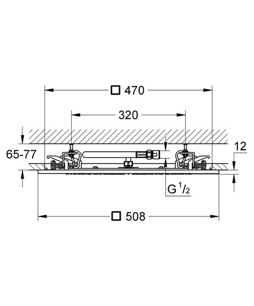 Soffione doccia ad incasso