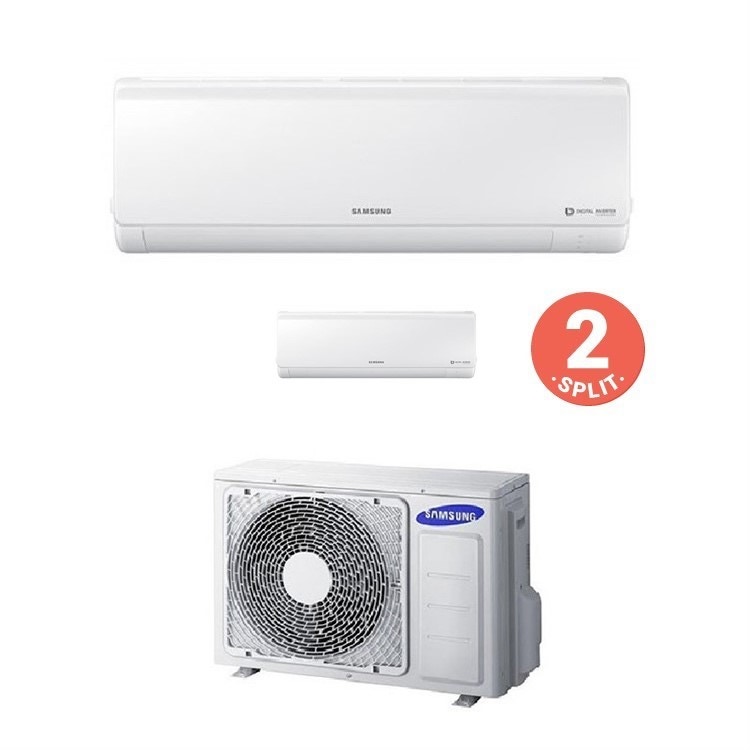 Immagine di Samsung NEW STYLE Climatizzatore dual split AJ040FCJ2EH/EU + 2AR07KSFHB 7+7 BTU