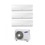 Immagine di Samsung NEW STYLE Climatizzatore trial split AJ052FCJ3EH/EU + AR07KSFHB + 2AR09KSFHB 7+9+9 BTU