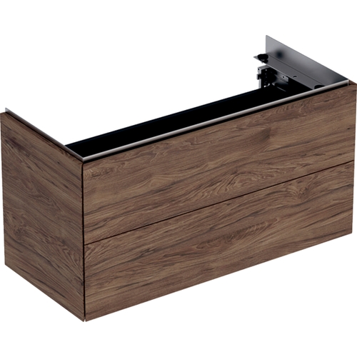 Immagine di Geberit ONE mobile per lavabo L.90 cm, con due cassetti, finiture noce canaletto 500.385.00.1