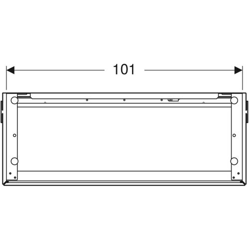 Immagine di Geberit ONE mobile per lavabo L.105 cm, con due cassetti, colore bianco finitura lucido 500.386.01.1