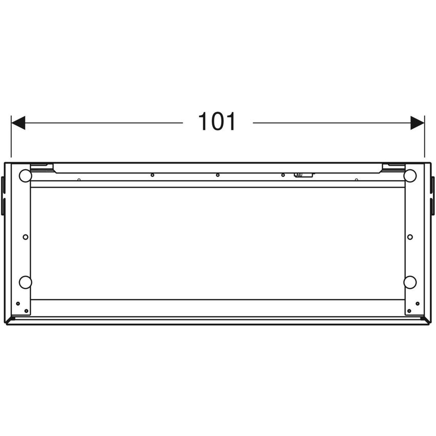 Immagine di Geberit ONE mobile per lavabo L.105 cm, con due cassetti, colore bianco finitura lucido 500.386.01.1