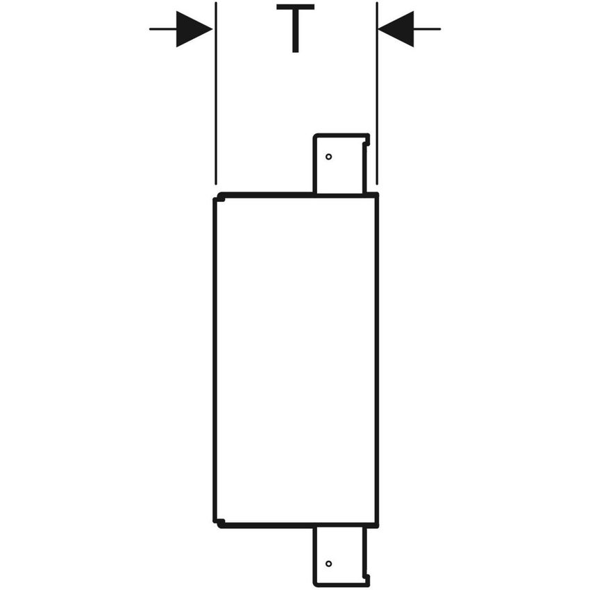 Immagine di Geberit DUOFIX modulo per nicchia portaoggetti rivestibile con piastrelle 111.594.00.1