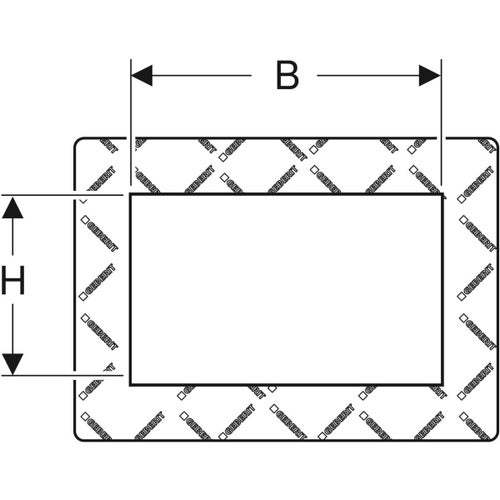 Immagine di Geberit DUOFIX modulo per nicchia portaoggetti rivestibile con piastrelle 111.594.00.1
