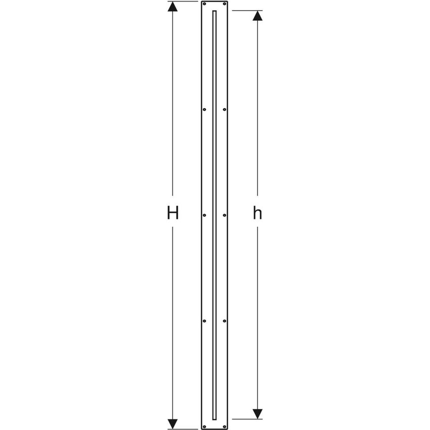 Immagine di Geberit DUOFIX modulo d’installazione per parete di separazione doccia per pareti con montanti metallici 154.281.00.1