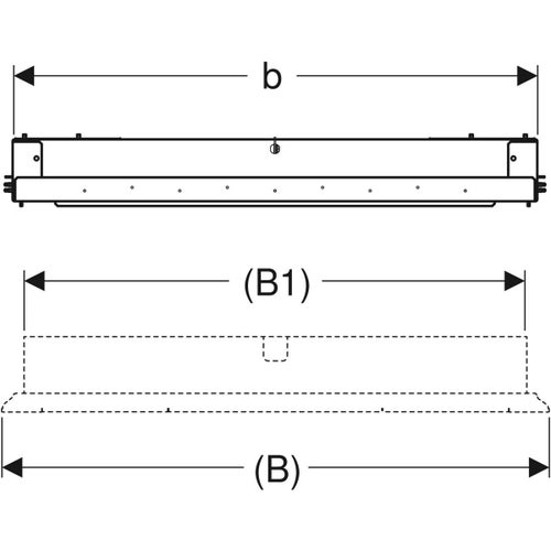 Immagine di Geberit DUOFIX telaio di supporto 75cm per montaggio mobile specchio Geberit ONE 111.051.00.1