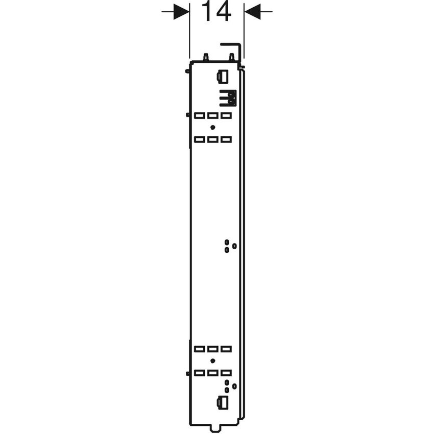 Immagine di Geberit DUOFIX telaio di supporto 120cm per montaggio mobile specchio Geberit ONE 111.054.00.1