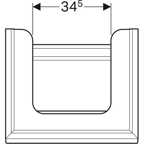 Geberit 500.556.JI.1 CITTERIO mobile sottolavabo sospeso L.60 cm