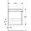 Immagine di Geberit CITTERIO mobile sottolavabo sospeso L.120 cm, con un cassetto, corpo finitura rovere beige e cassetti colore grigio tortora finitura vetro lucido 500.566.JI.1