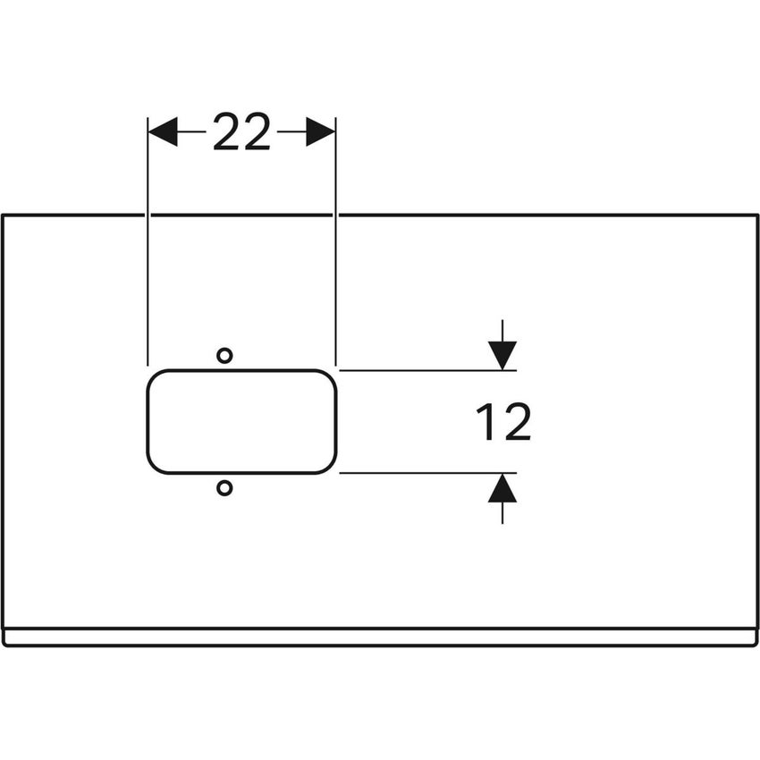 Immagine di Geberit CITTERIO mobile sospeso L.90 cm, con un cassetto, corpo finitura rovere beige e cassetti colore grigio tortora finitura vetro lucido 500.560.JI.1