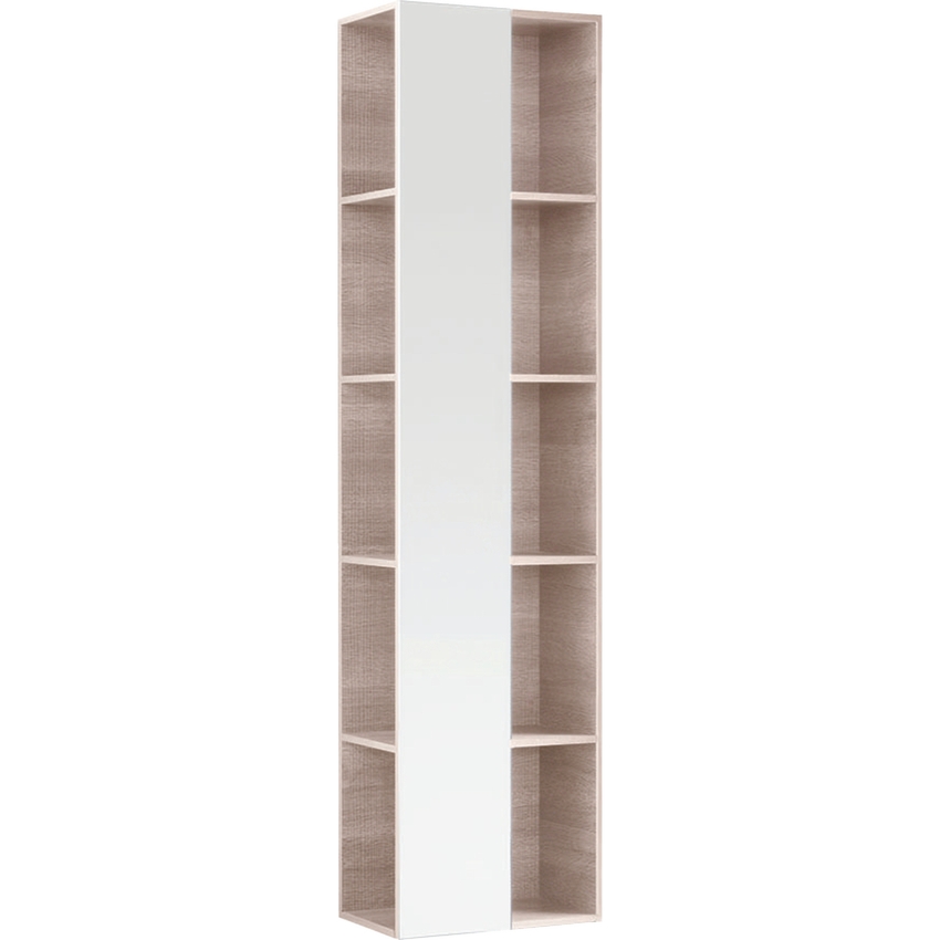 Immagine di Geberit CITTERIO mobile verticale a colonna H.160 cm, reversibile, con specchio, finitura rovere beige 500.569.JI.1