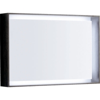 Immagine di Geberit CITTERIO specchio L.90 cm, verticale o orizzontale, finitura rovere marrone fumè 500.572.JJ.1